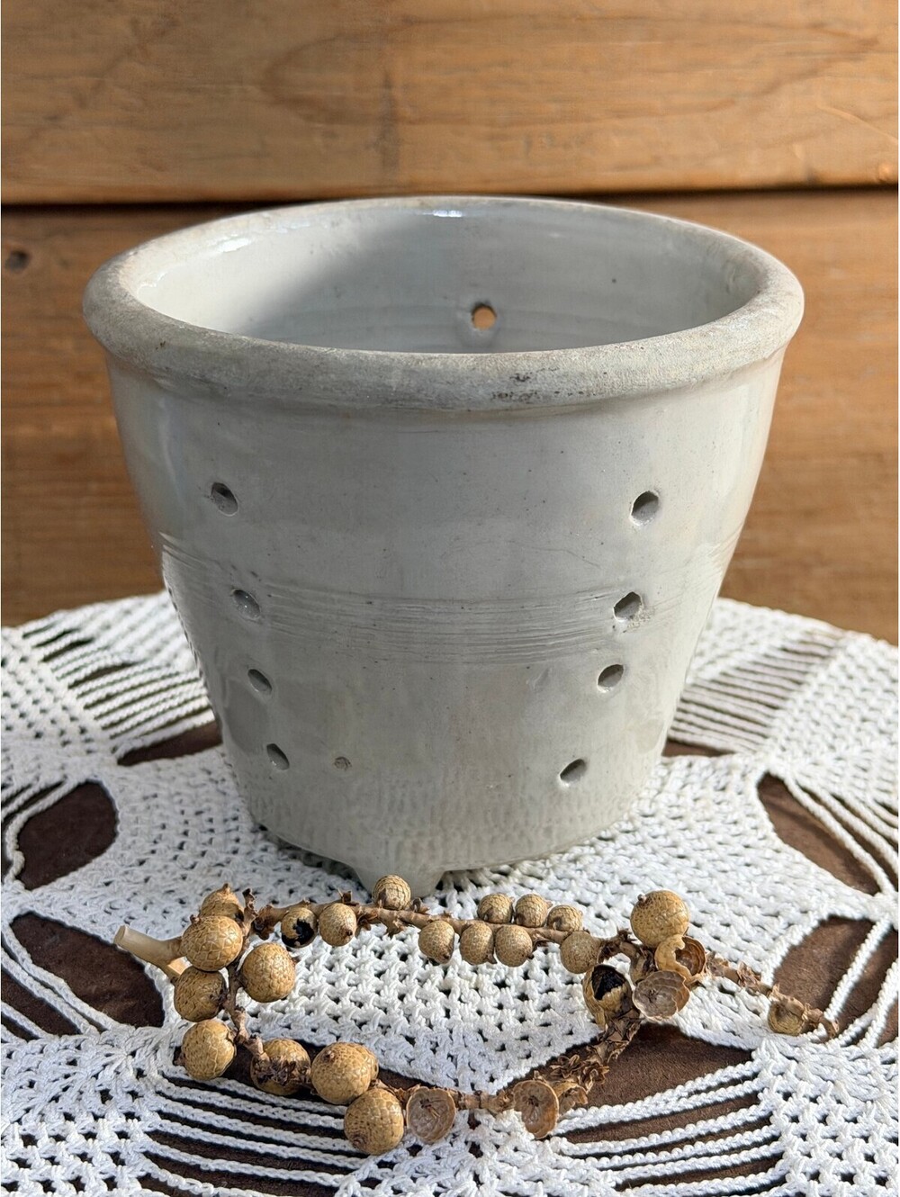 Vintage French Faisselle Mold Cheese Strainers